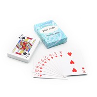 Jeu de poker personnalisé avec des cartes à jouer en papier à personnaliser, type publicitaire de poker