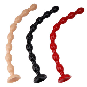 Plug Anale in Gomma Morbida da 50 cm con Perline, Anello per Orgasmo Vaginale e Clitorideo, Giocattolo Stimolatore per Adulti e Donne - Product Image 5