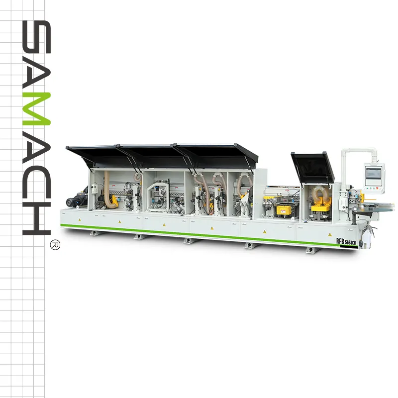 SAMACH-Dobladora de bordes completamente automática, recortadora de esquinas, máquina de anillado de bordes planos