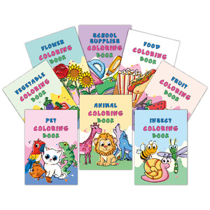 Livres de coloriage personnalisés en gros pour enfants, livres de coloriage éducatifs pour enfants, livres de coloriage à faire soi-même, livres de coloriage de dessins animés, jouets éducatifs - Product Image 1