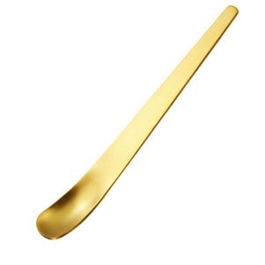 Stainless Steel Dessert Spoon Long Handle Flat Head Cake Ice Cream Cheese Spoon Household Use - Product Image 3