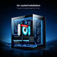 Boîtier PC de jeu vertical ZeroMaster Mini ITX Micro ATX, châssis d'ordinateur en aluminium et verre trempé, type-C, SFF, cabinet de bureau OEM