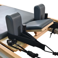 Lit d'entraînement de base de Pilates personnalisé réformateur d'équipement de Pilates en bois blanc chêne érable piste complète