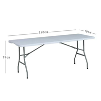 Ensemble complet de tables et chaises pliantes pour repas en plein air, mariages, conférences, fêtes - Utilisation portable