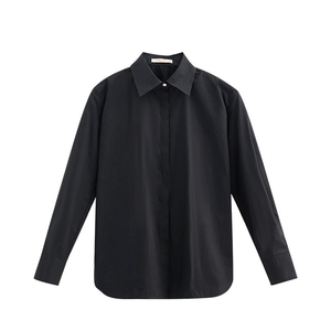 <span class=keywords><strong>Camicia</strong></span> Bianca Personalizzata SS 2026 per <span class=keywords><strong>Donna</strong></span>, 100% Cotone, Vestibilità Ampia, Blusa <span class=keywords><strong>Oversize</strong></span> Minimalista per Uso Quotidiano - Product Image 3