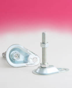 Vis de nivellement en fer de la série HARMONIE ARV (Anchor Rib) avec filetage métrique et finition chromate trivalente - Product Image 1