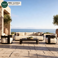 Aluminium-Strandsofa, Modernes Gartensofa, Villa-Gartenmöbel, Terrassen-Outdoor-Couch, Luxus-Resort Outdoor-Sofagarnitur