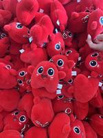 Porte-clés Mascotte en Peluche Personnalisé avec Logo, Forme Humaine de Dessin Animé, Jouet Cadeau