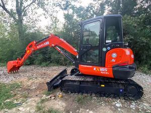 Excavatrice KX165 2023 d'occasion, faible nombre d'heures de fonctionnement, moteur 5,5 tonnes, godet de 0,2 m³, hydraulique KYB, pour travaux de construction et de terrassement. - Product Image 2