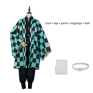 Costume di Halloween per Cosplay <span class=keywords><strong>Anime</strong></span>, Demon Slayer Kimetsu No Yaiba, Tanjiro Kamado, Nezuko, <span class=keywords><strong>Zenitsu</strong></span>, Kimono - Product Image 3