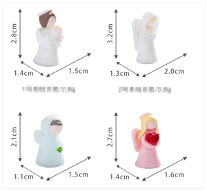 Bellissime Statuette di Angeli in Resina <span class=keywords><strong>con</strong></span> <span class=keywords><strong>Ali</strong></span> per il Ringraziamento, Dipinte a Mano, Decorazioni da Collezione per Casa e Giardino, Regalo Giocattolo in Offerta - Product Image 4