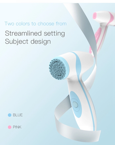 New Portable Electric Facial Cleansing Brush Ultrasonic Facial Cleansing Brush <strong>Makeup</strong> <strong>Remover</strong> Cleanser Food Grade <strong>Silicone</strong>