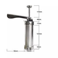 Ensemble de presse-biscuits en acier inoxydable avec 10/20 outils de décoration, kit de pistolet à biscuits compatible lave-vaisselle