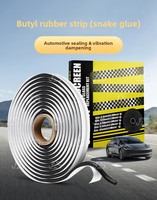 Sellador de Butilo Monocomponente Maxtech Negro/Gris para Parabrisas de Automóviles, Autocaravanas, Camiones, Embarcaciones, Ventanas y Puertas