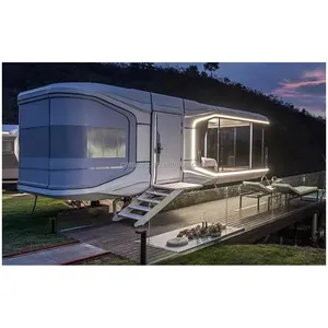 Prefab House Space Capsule Hotel Container Houses Modern Luxury Capsule Container Houses Prefab Mobile Tiny Modern Capsule Hotel