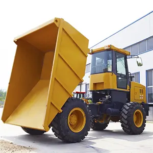 Fabrikant 5ton 7ton 3ton Diesel Wiel Mini Dumper Zelfladende 4X4 Mini Kipper Truck Dumper Betonnen Dumper