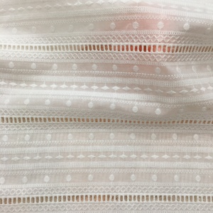 Prezzo ragionevole RXF0522 occhiello di cotone 100% bianco ricamo pizzo tessuto ricamo per merletto da sposa tessuti di pizzo - Product Image 5