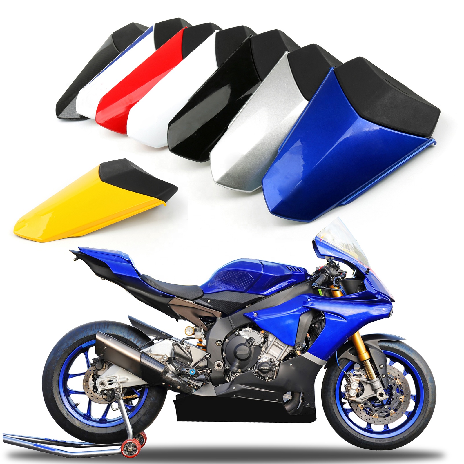 1 Pcs Moto Rear Seat Cover Cowl Fairing Fit Yamaha YZF R1 2015-2018 Matte Black 1 Pcs Moto Rear Seat Cover Cowl Fairing Fit Yamaha YZF R1 2015-2018 Matte Black