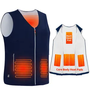 Custom Design support Heated fleece vest usb rechargeable heated vest for men and women