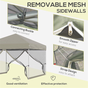 DB 10' X 10' Beige Pop up <b>Canopy</b> <b>Tent</b> - Product Image 3