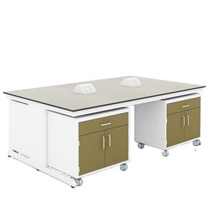 Centrale Tafel Sefa 8M Gecertificeerd Fenolhars <span class=keywords><strong>Bench</strong></span> Top Metalen Laboratorium Tafel Eiland <span class=keywords><strong>Bench</strong></span> - Product Image 1