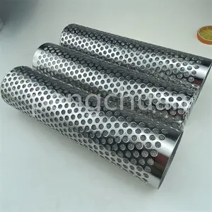 heat resistance Filter strainer pipe for hydraulic oil 304,316,316L Perforated Stainless Steel Filter Screen Tube/pipe