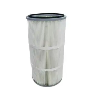 KAIWO Dedusting Filter Cartridge Waste Gas Treatment Pleated Cartridge Filter Non Woven Antistatic Filter Cartridge