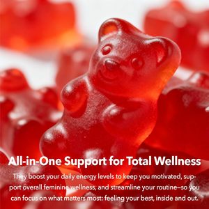 Tự Nhiên Hip Mông Tăng Cường Gummies Với Maca Chiết Xuất Nhân Sâm 60 Đếm Biểu Tượng Tùy Chỉnh Nhãn Hiệu Riêng - Product Image 3