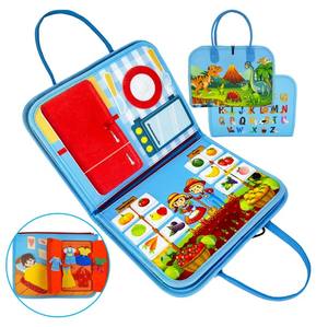 Serie <span class=keywords><strong>de</strong></span> granja, tablero ocupado <span class=keywords><strong>de</strong></span> fieltro sensorial educativo personalizado para niños pequeños, libro ocupado <span class=keywords><strong>de</strong></span> fieltro Montessori para niños - Product Image 1