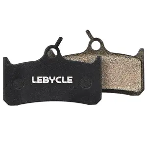 Lebycle MTB bisiklet bisiklet hidrolik disk dört pistonlar fren balataları yarı metalik saf metal bisiklet fren balatası umut/deneme için uygun