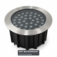 Luz LED DMX512 para Empotrar en Suelo, RGBW, 36W 60W 96W, IP67, Impermeable, Acero Inoxidable, para Exteriores, Arquitectónica, Plazas y Paisajes
