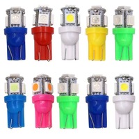 TCYATO T10 2835 3030 5SMD 12V 2W Bombilla LED para Matrícula y Direccional, Decodificación No Polarizada, Ancho Pequeño, Nueva, Canbus, 1 Año de Garantía