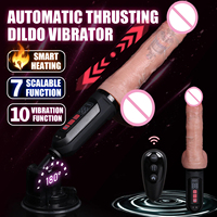 Automatischer Stoß-Dildo-Vibrator, 7 Größen, 10 Vibrationsmodi, intelligente Heizfunktion 42°C, realistischer Penis, starker Saugnapf, ferngesteuertes Sexspielzeug