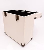 Étui de rangement pour disques vinyles CD & LP pouvant contenir jusqu'à 30 disques Étui rigide en aluminium de haute qualité et étanche