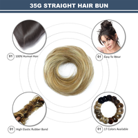 Chignon en forme de dôme de cheveux humains de haute qualité