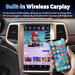 Écran vertical Tesla de 13,6 pouces pour autoradio de voiture Jeep Grand Cherokee 2011 - 2020 GPS Carplay Android 11 Lecteur multimédia vidéo pour voiture - Product Image 2