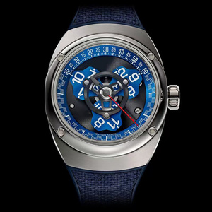 Cổ Điển Tự động mở khẩu độ xem thép không gỉ analog hiển thị cơ khí người đàn ông xem - Product Image 2