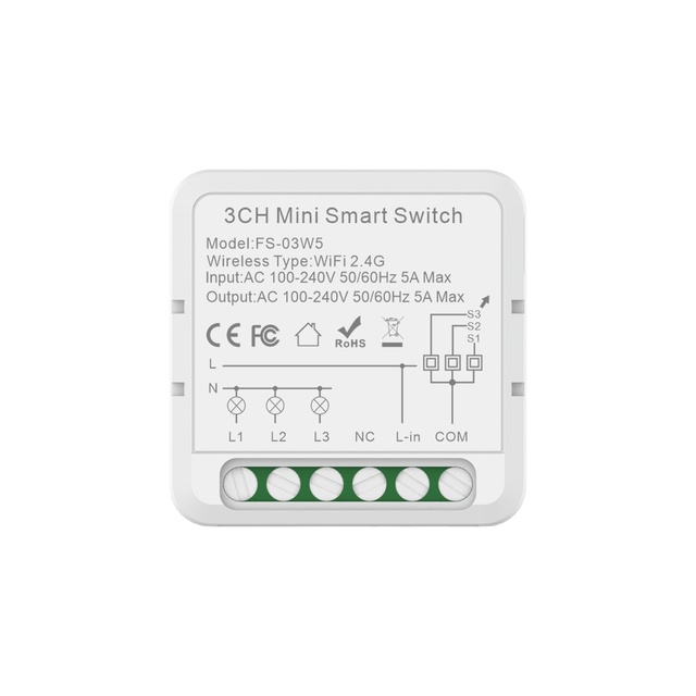 Mini Smart Switch 16A Mini Smart Light LED Switch Module Wholesale Matter Over Wi-fi