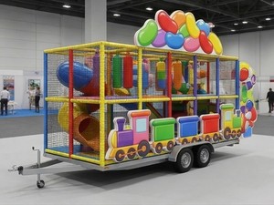 Remolque de juegos infantiles temático de dulces con trampolín y piscina de bolas - <span class=keywords><strong>Centro</strong></span> de juegos blandos colorido para <span class=keywords><strong>alquiler</strong></span> <span class=keywords><strong>en</strong></span> eventos infantiles - Product Image 5