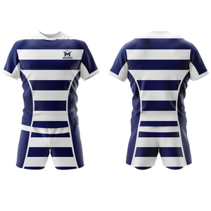 Impression de numéros et de noms disponible en couleurs unies. Uniforme de rugby personnalisable avec votre logo. Tenue d'équipe de rugby pour adultes. - Product Image 4