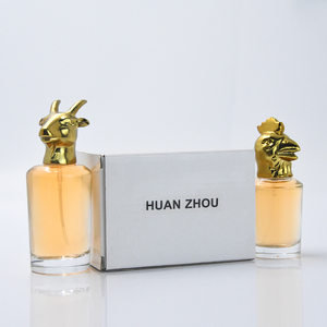 Tùy chỉnh 30ml 50ml 100ml động vật Ngựa bán buôn rỗng chai nước hoa thủy tinh sang trọng với vàng kim loại mũ - Product Image 4
