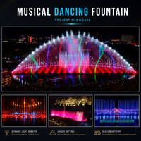 Fuente Musical y de Baile Personalizada, Ideal para Fuentes Musicales al Aire Libre