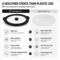 Ensemble de bols à salade en acier inoxydable avec tasses graduées et couvercle en verre avec échelle en ml et base antidérapante pour la cuisine australienne