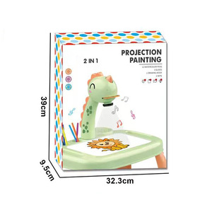 Tableau de Dessin Multifonctionnel DIY Dinosaure Effaçable avec Projection, Musique et Lumières pour Enfants - Product Image 2