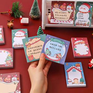 Cartoon Christmas <b>Memo</b> <b>Pads</b> Self-Adhesive Various Colors Festive Design Learning Office Supplies for Record <b>Memos</b> Plans Gift - Product Image 4