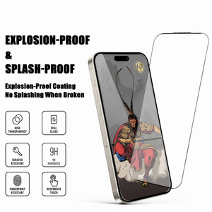 Kính cường lực chống tĩnh điện HD Clear dành cho <span class=keywords><strong>iPhone</strong></span> 17 Pro Max, phụ kiện bảo vệ màn hình điện thoại cho <span class=keywords><strong>iPhone</strong></span> 16/15, kính Monkey King - Product Image 3