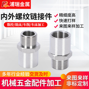Purui 304 Stainless Steel Threaded Connector Male Hex Nipple For Mechanical Industry Fasteners - Product Image 5
