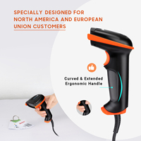 Lecteur de codes-barres QR 2D USB Tera filaire, certifié anti-poussière, antichoc, étanche IP65, ergonomique, Plug and Play, modèle D5100Y