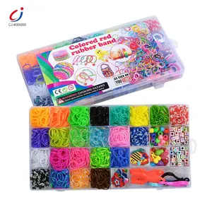 Chengji venda quente meninas presente conjunto personalizar DIY brinquedos de Natal pai-filho interativo borracha tear bandas kit para crianças