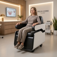 Chaise magnétique double EMS 2 en 1 pour la réparation du plancher pelvien + thérapie magnétique lombaire, traitement non invasif des fuites urinaires post-partum